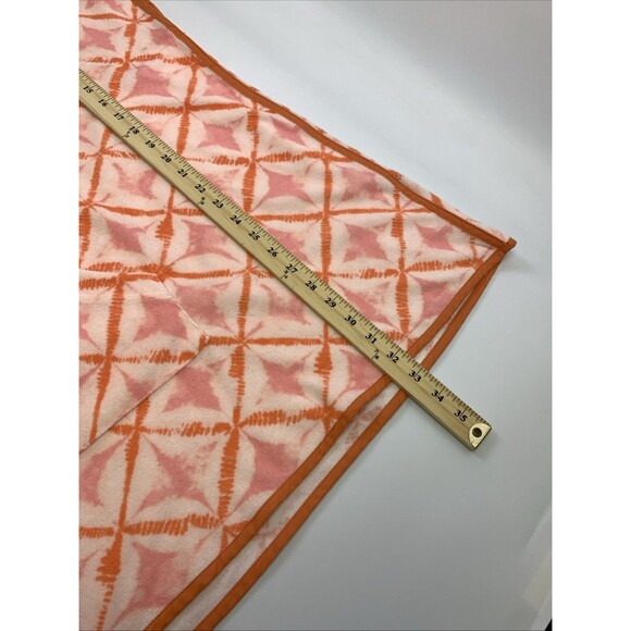 Tuckernuck Coral Medallion Terrycloth Cabana Coverup Hooded Pink Medium Large - Picture 11 of 15